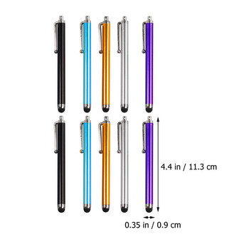 20 бр. Химикалки за таблети с плосък екран Капацитивни писалки Стилус Активни писалки Сензорни екрани Гумени накрайници Писалка Капацитивна сензорна