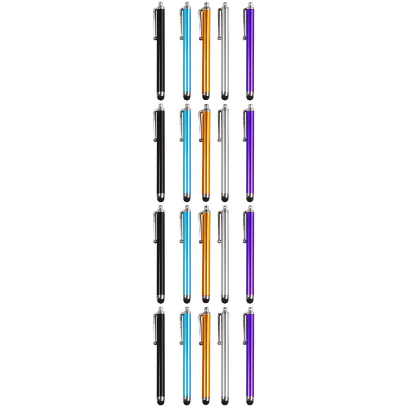 20 vnt Plokščiaekraniai planšetiniai rašikliai Talpiniai rašikliai Rašikliai Aktyvūs rašikliai Jutikliniai ekranai Guminiai antgaliai Rašiklis talpinis jutiklinis