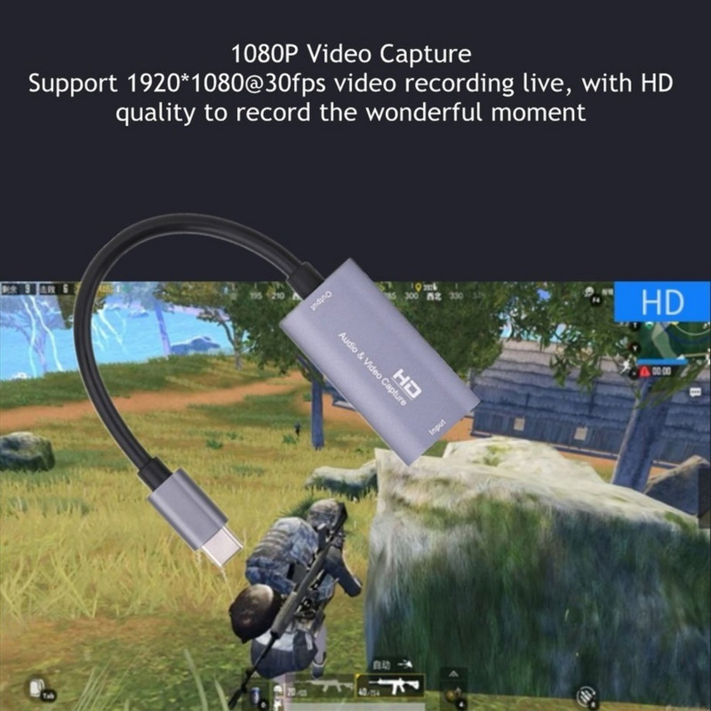 Mini HD 1080P Z29A HDMI ulaz na USB-C izlaz Kartica za audio video snimanje Fot Phone 1080P Računalna igra Live Plug and Play snimanja