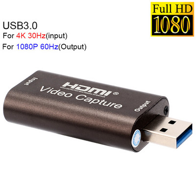 4K USB3.0 USB2.0 kartica za snimanje zvuka i videa HDMI na USB 3.0 2.0 kartica za akviziciju Streaming uživo ploča Prekidač kamere Snimanje igre