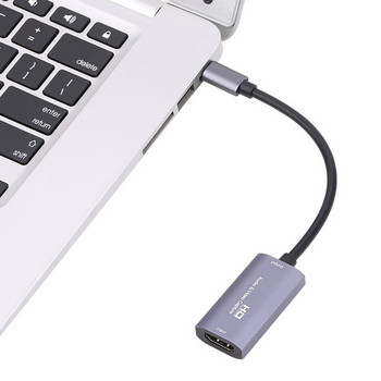 Κάρτα λήψης βίντεο 4K 1080P Τύπου C Συμβατό με HDMI USB 2.0 Video Grabber για PS4 PS5 Εναλλαγή τηλεφώνου Εγγραφή παιχνιδιού PC Ζωντανή ροή