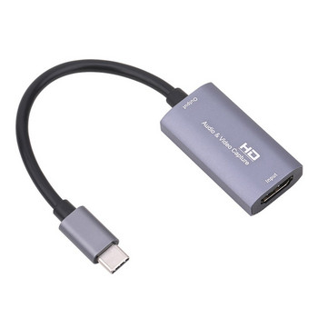 4K 1080P Type C Video Capture Card HDMI-съвместим USB 2.0 Video Grabber за PS4 PS5 Switch Phone Game Record PC Live Streaming