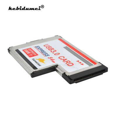 5Gbps PCI Expressi kaardiadapter USB 3.0 kahe 2 pordiga HUB PCI 54 mm pesa ExpressCard PCMCIA konverter sülearvuti sülearvuti jaoks