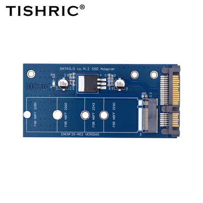 TISHRIC M2 NGFF Msata SSD - SATA 3.0 2.5 22 tűs M.2 SSD Adapter Átalakító USB Riser kártya PC laptophoz Add On Card 6Gps-ig