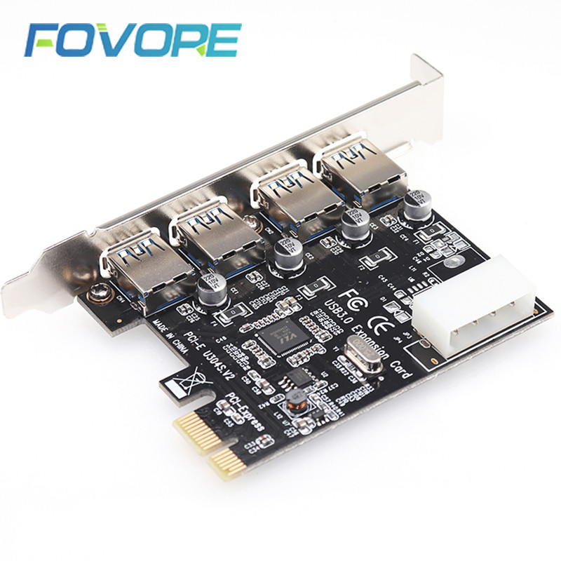 4 priključna USB 3.0 PCI-E kartica za proširenje PCI Express PCIe USB 3.0 HUB adapter 4-portni USB3.0 kontroler USB 3 0 PCI e PCIe Express 1X