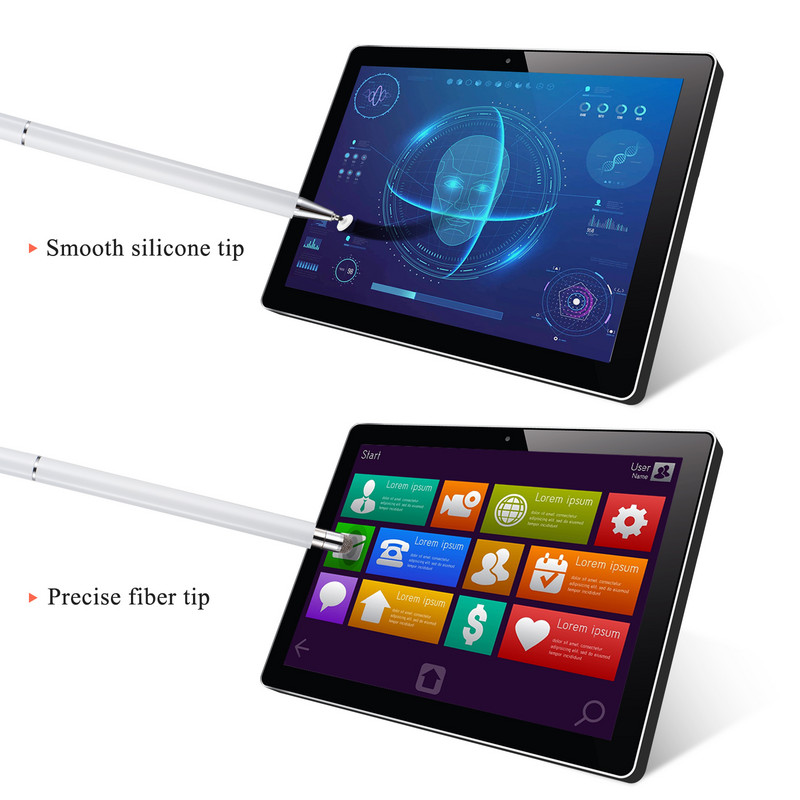 2tk Stylus Pen Tablets Stylus peene otsaga telefoni pliiats