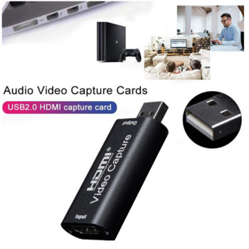 Κάρτα εγγραφής βίντεο BGGQGG 4K USB2.0 HDMI Video Grabber 1080P 60FPS για παιχνίδι PS4 Εγγραφή DVD HD κάμερας Ζωντανή ροή