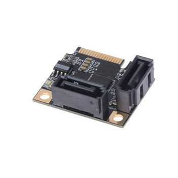 ASM1061 Mini PCIE σε SATA3.0 Προσθήκη καρτών Προσαρμογέας επέκτασης καρτών Ελεγκτής μετατροπέας SATA Πολλαπλασιαστής