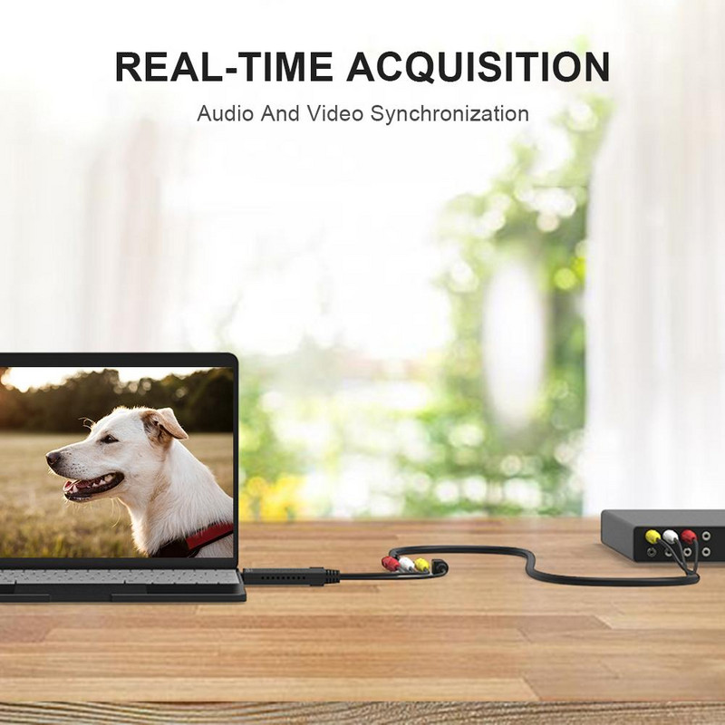 USB2.0 vaizdo įrašymo kortelė didelės spartos daugiafunkcis garso griebtuvas, skirtas įrašyti ir stebėti tiesiogines transliacijas