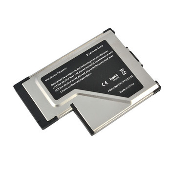 Kebidumei Express Card 54mm σε USB 3.0 x 2 Port Expresscard Μετατροπέας προσαρμογέα PCI-E σε USB για φορητό υπολογιστή