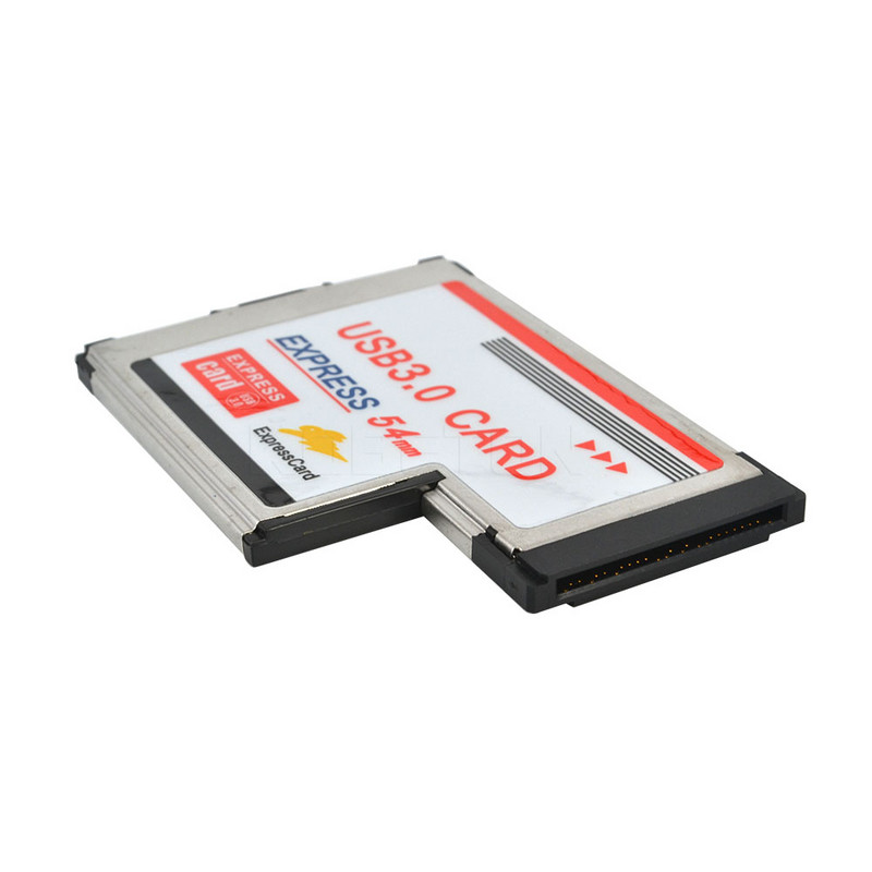kebidumei Express kortelės 54 mm į USB 3.0 x 2 prievadų Expresscard PCI-E į USB adapterio keitiklis nešiojamam nešiojamam kompiuteriui