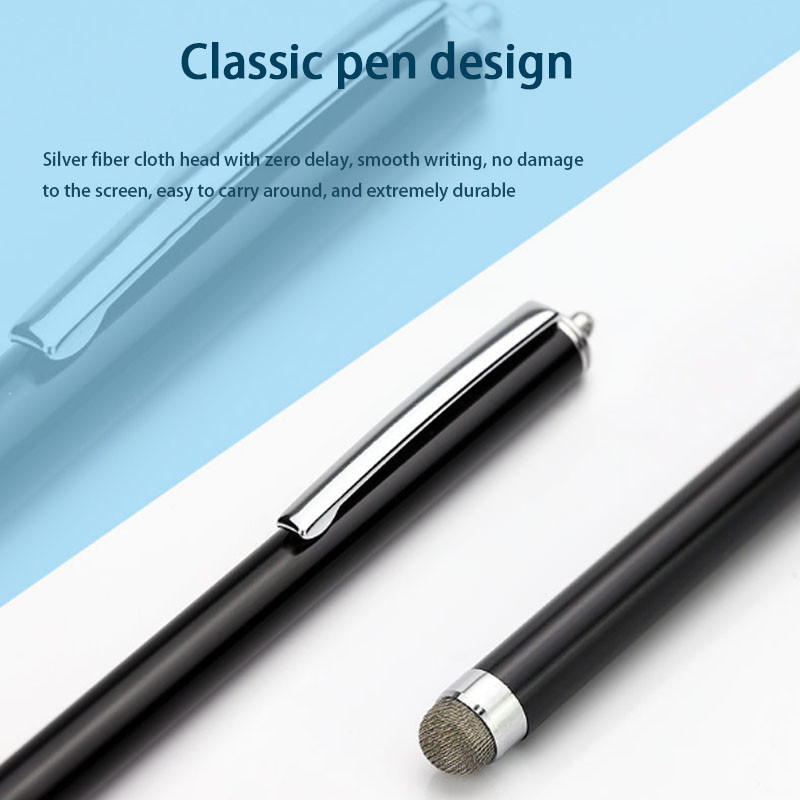Μεταλλική γραφίδα με χωρητική ίνα, κατάλληλη για εκμάθηση κινητού τηλεφώνου Tablet χειρόγραφου στυλό αφής Universal