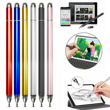 Στυλό οθόνης αφής 4 σε 1 Universal Tablet Notebook Capacitive Smart Stylus Βιβλίο τσέπης με μολύβι Σχέδιο Ζωγραφική Μαύρο