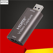 NOU Mini HD 1080P 60fps HDMI la USB Video Capture Card Game Recording Box for Computer Youtube OBS Etc. Transmisie în flux live