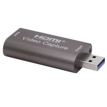 НОВ Mini HD 1080P 60fps HDMI към USB Видеозапис на карта за запис на игри за компютър Youtube OBS и т.н. Излъчване на живо