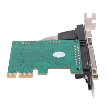 RS232 RS-232 сериен порт COM & DB25 принтер паралелен порт LPT към PCI-E PCI Express карта адаптер конвертор WCH382L чип
