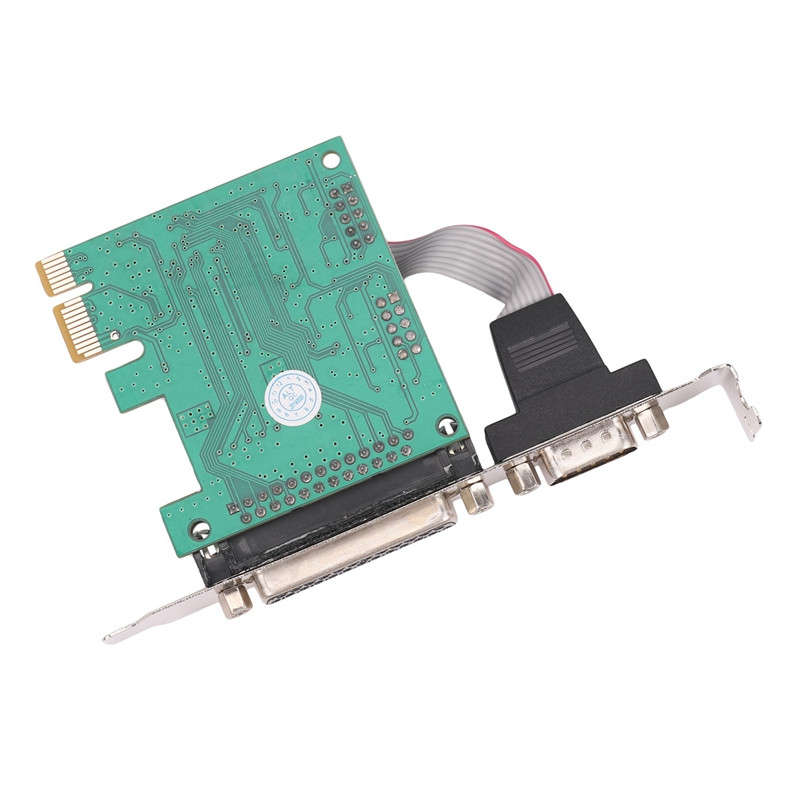 RS232 RS-232 jadaport COM & DB25 printeri paralleelport LPT–PCI-E PCI Expressi kaardiadapteri konverter WCH382L kiip