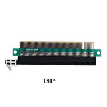 PCIE 90 μοιρών ορθή γωνία/180 μοιρών Επίπεδη εισαγωγή Pci-E Pci-Express 16X Extender Protector Riser Adapter Card for 1U Server