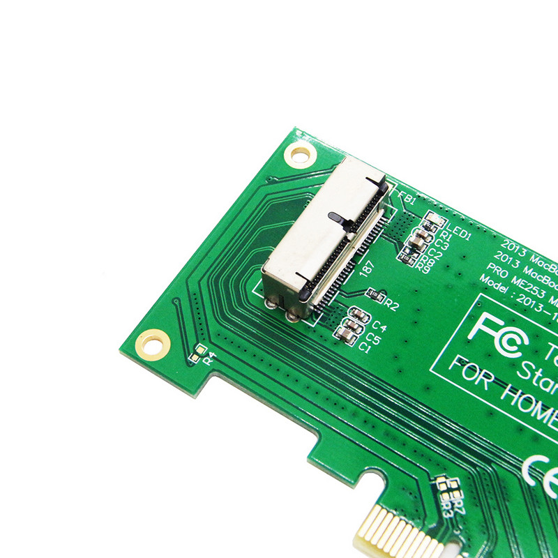 Adapter Riser Card PCI Express PCIE PCI-E X4-hez Apple 2013 2014 2015 MacBook Air A1465 A1466 Mac Pro MD878 ME253 M.2 SSD-hez