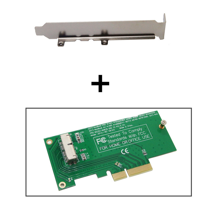 Adapter Riser Card PCI Express PCIE PCI-E X4-hez Apple 2013 2014 2015 MacBook Air A1465 A1466 Mac Pro MD878 ME253 M.2 SSD-hez
