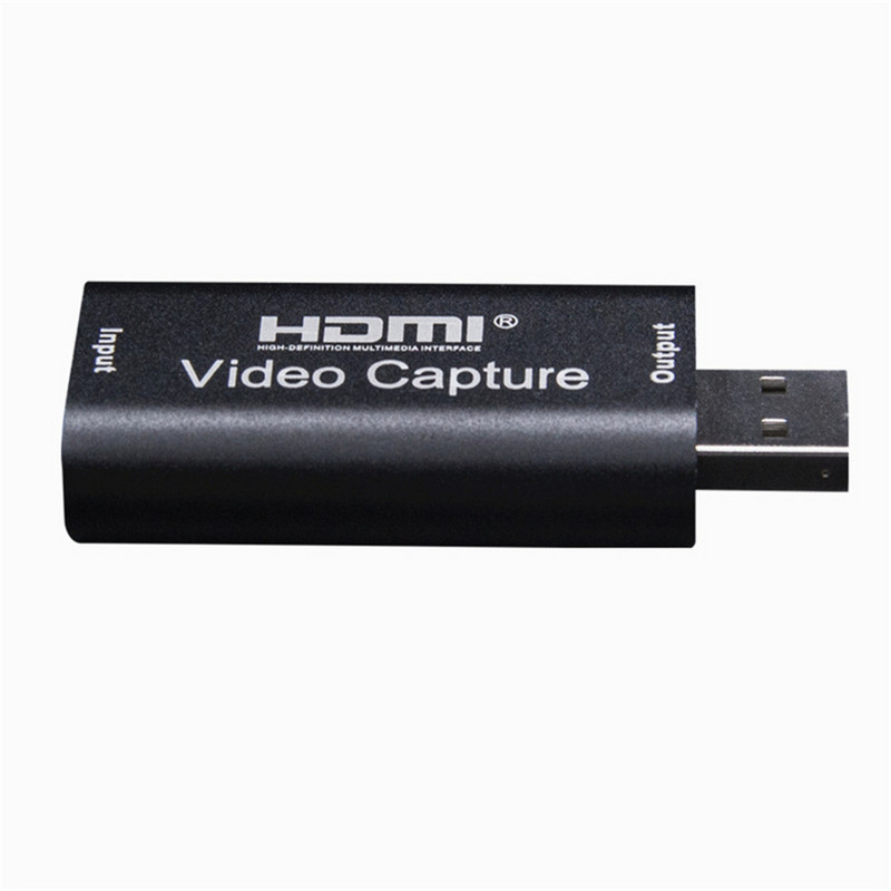 GRWIBEOU 4K Video Capture Card USB 2.0 HDMI Video Grabber Record Box PS4 játékhoz DVD kamera kamera felvétel élő közvetítés