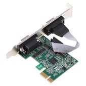 PCIE Dual Serial Expansion Card Chip AX99100 2 porta Industrijski DB9 COM RS232 pretvarač Adapter Kontroler za stolno računalo