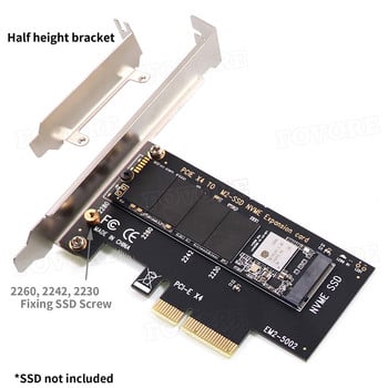 Προσαρμογέας M.2 NGFF σε PCI-E Κάρτα PCI Express 3.0 NVME M.2 M KEY NGFF SSD pcie M2 αντάπτορας κάρτας με βάση χαμηλού προφίλ