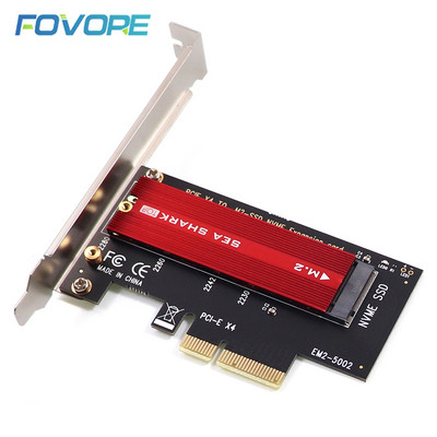 M.2 NGFF-PCI-E adapterkártya PCI Express 3.0 NVME M.2 M KEY NGFF SSD pcie M2 felszállókártya Adapter alacsony profilú tartóval