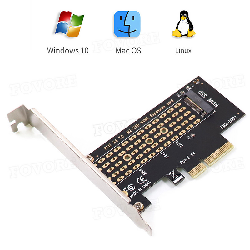 M.2 NGFF na PCI-E adaptersku karticu PCI Express 3.0 NVME M.2 M KEY NGFF SSD pcie M2 usponsku karticu adapter s nosačem niskog profila