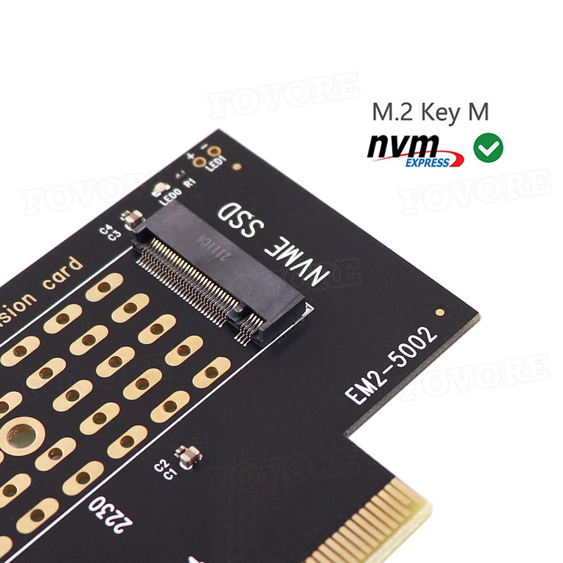M.2 NGFF na PCI-E adaptersku karticu PCI Express 3.0 NVME M.2 M KEY NGFF SSD pcie M2 usponsku karticu adapter s nosačem niskog profila