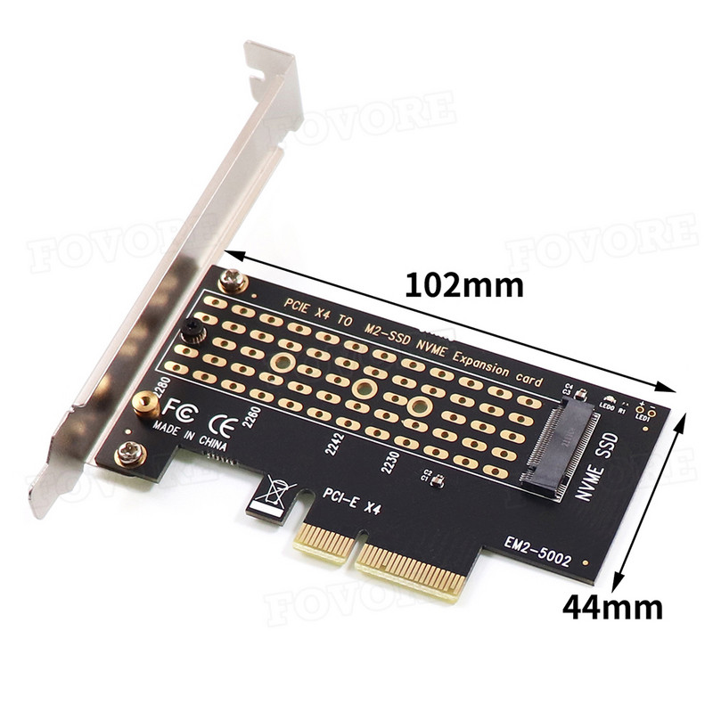 M.2 NGFF na PCI-E adaptersku karticu PCI Express 3.0 NVME M.2 M KEY NGFF SSD pcie M2 usponsku karticu adapter s nosačem niskog profila