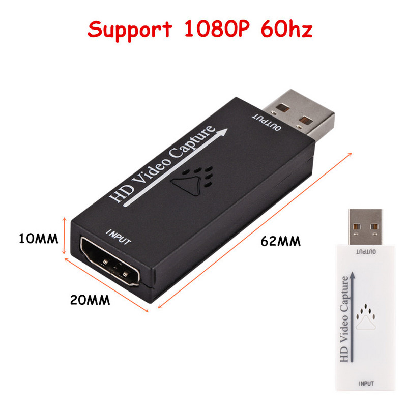 Grwibeou USB 2.0 kartica za snimanje zvuka i videa HDMI na USB 1080P snimanje putem akcijske kamere za HD igranje uživo, nastavna video konferencija