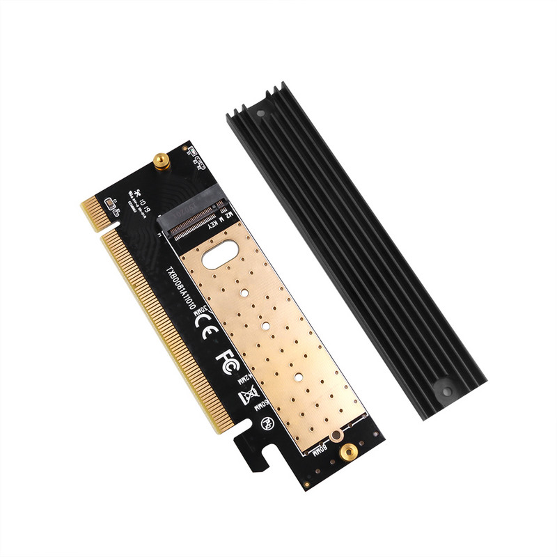 M.2 NVMe SSD adapter M2 na PCIE 3.0 X16 Kartica kontrolera M Ključno sučelje Podrška PCI Express 3.0 x4 2230-2280 Veličina