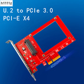 U.2 na PCIE X4 Adapter Riser PCI Express Gen3.0 4X 8X 16X Slot Univerzalna ploča 4000MB/S PCI-E na U.2 SSD tvrdi disk Convert Card