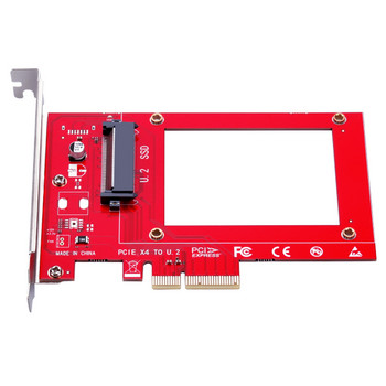 U.2 към PCIE X4 адаптер Riser PCI Express Gen3.0 4X 8X 16X слот Универсална платка 4000MB/S PCI-E към U.2 SSD карта за конвертиране на твърд диск