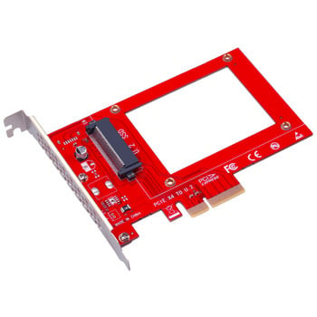 U.2 към PCIE X4 адаптер Riser PCI Express Gen3.0 4X 8X 16X слот Универсална платка 4000MB/S PCI-E към U.2 SSD карта за конвертиране на твърд диск