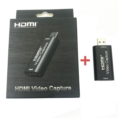 Prenosná USB 2.0 audio/video karta HD 1-cestný HDMI na USB 2.0 1080P mini konvertor na akvizíciu pre počítačovú podporu Wi