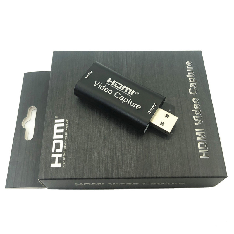 Prenosná USB 2.0 audio/video karta HD 1-cestný HDMI na USB 2.0 1080P mini konvertor na akvizíciu pre počítačovú podporu Wi