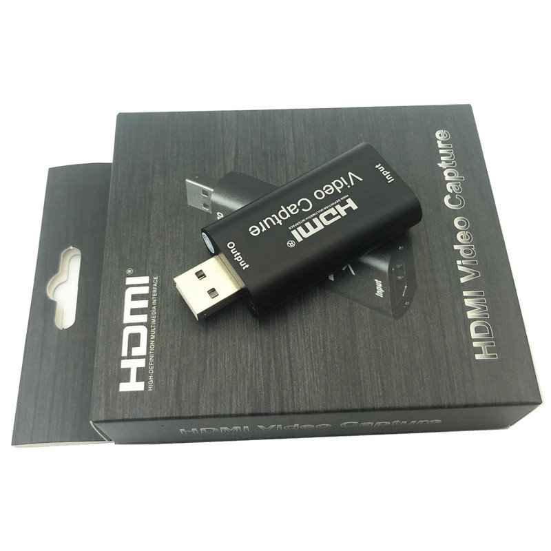 Prenosná USB 2.0 audio/video karta HD 1-cestný HDMI na USB 2.0 1080P mini konvertor na akvizíciu pre počítačovú podporu Wi