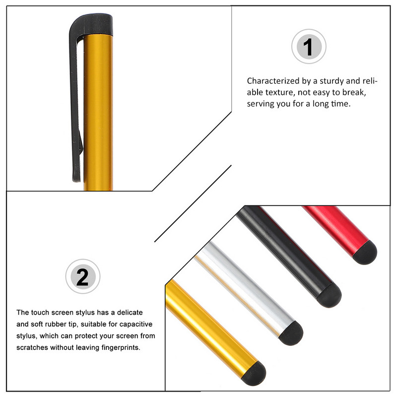 24 kom Olovka za zaslon osjetljiv na dodir Olovka za zaslon osjetljiva na dodir Olovka za tablet Tablet Olovka za pisanje Kapacitivna Olovka za Olovku Osjetljivost Olovka za Olovku Precizna Olovka