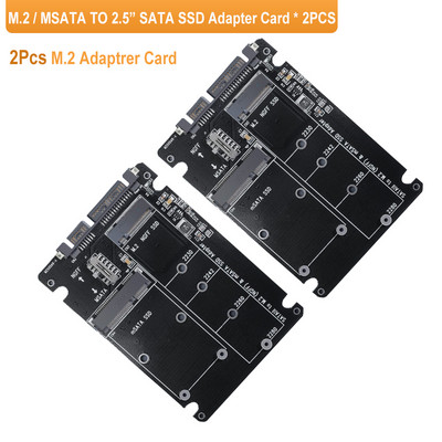 Goelely M.2 NGFF - SATA mSATA - SATA adapter Külső USB 3.0 22 tűs SATA SSD átalakító adapter 2 az 1-ben B kulcs M kulcsos emelőkártya