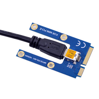 USB 3.0 Mini PCI-E Riser SATA σε 4 Pin 6 Pin 16X Extender Κάρτα προσαρμογέα PCIE Riser Καλώδιο τροφοδοσίας για εξωτερική κάρτα γραφικών φορητού υπολογιστή