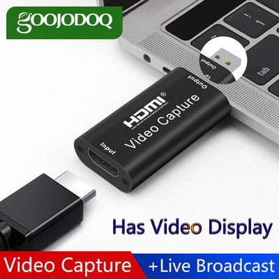 Κάρτα Mini Video Capture USB 2.0 HDMI Video Grabber Record Box για PS4 Παιχνίδι DVD βιντεοκάμερα Εγγραφή κάμερα HD Ζωντανή ροή