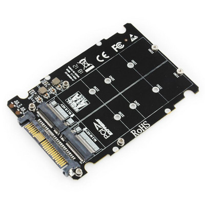 M.2 SSD į U2 adapteris 2 in 1 M2 NVMe SATA-Bus NGFF SSD į PCI-e U.2 SFF-8639 PCIe M2 adapterio keitiklis staliniams kompiuteriams