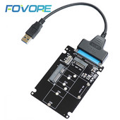 mSATA į SATA adapteris m2 b raktas m.2 SSD į SATA adapterio kortelė mSATA m.2 m2 NGFF į USB keitiklis, skirtas mSATA+M.2 2 viename SSD HDD