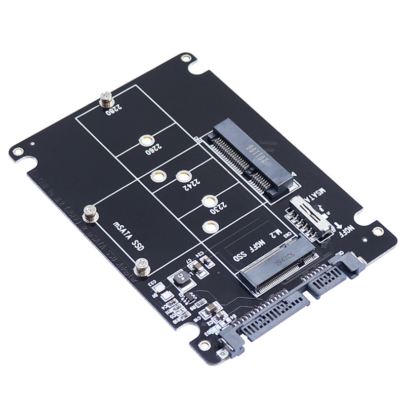 mSATA į SATA adapteris m2 b raktas m.2 SSD į SATA adapterio kortelė mSATA m.2 m2 NGFF į USB keitiklis, skirtas mSATA+M.2 2 viename SSD HDD