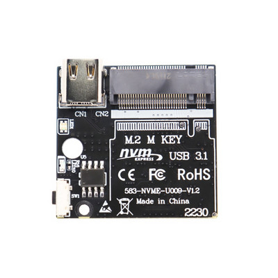 M.2 NVME USB3.1 Type-C Adapter M2 SSD Board M.2 To USB3.1 Adapter M.2 NVME M2 SSD JMS583 2230-2280 M.2 SSD-hez