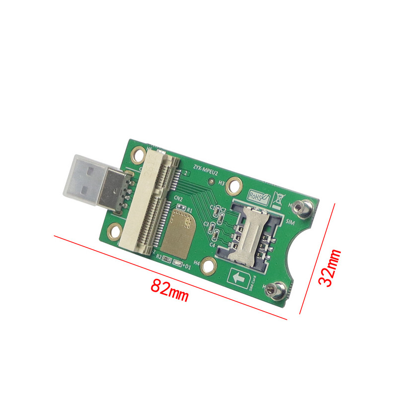XT-XINTE Mini PCI-E WWAN na USB 2.0 adapterska kartica s utorom za SIM karticu za WWAN/LTE modul 3G/4G za HUAWEI EM730 za SAMSUNG ZTE