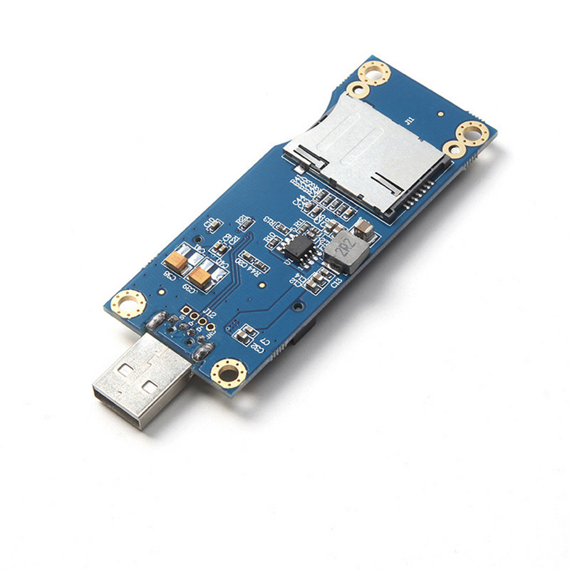 XT-XINTE Mini PCI-E WWAN na USB 2.0 adapterska kartica s utorom za SIM karticu za WWAN/LTE modul 3G/4G za HUAWEI EM730 za SAMSUNG ZTE