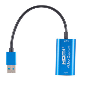 GRWIBEOU USB карта за заснемане на видео 1080P 4K USB към HDMI съвместима кутия за видео заснемане Macbook PS4 игра компютър медия камера на живо